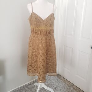 Due Per‎ Due Womens Babydoll Dress SIZE 12 Y2K Empire HOCO Sorority Lace Wedding
